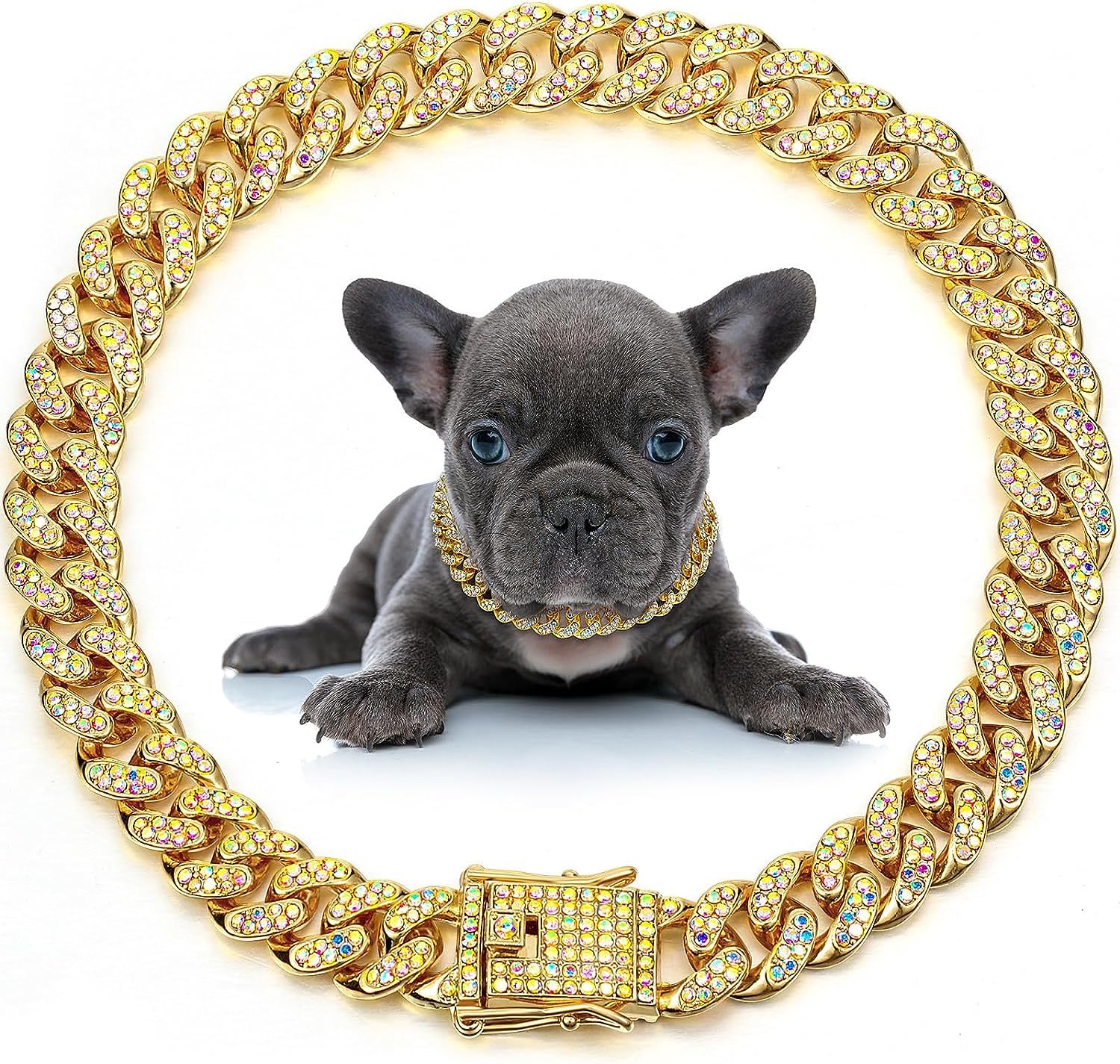 Collar con Diamantes Mascotas